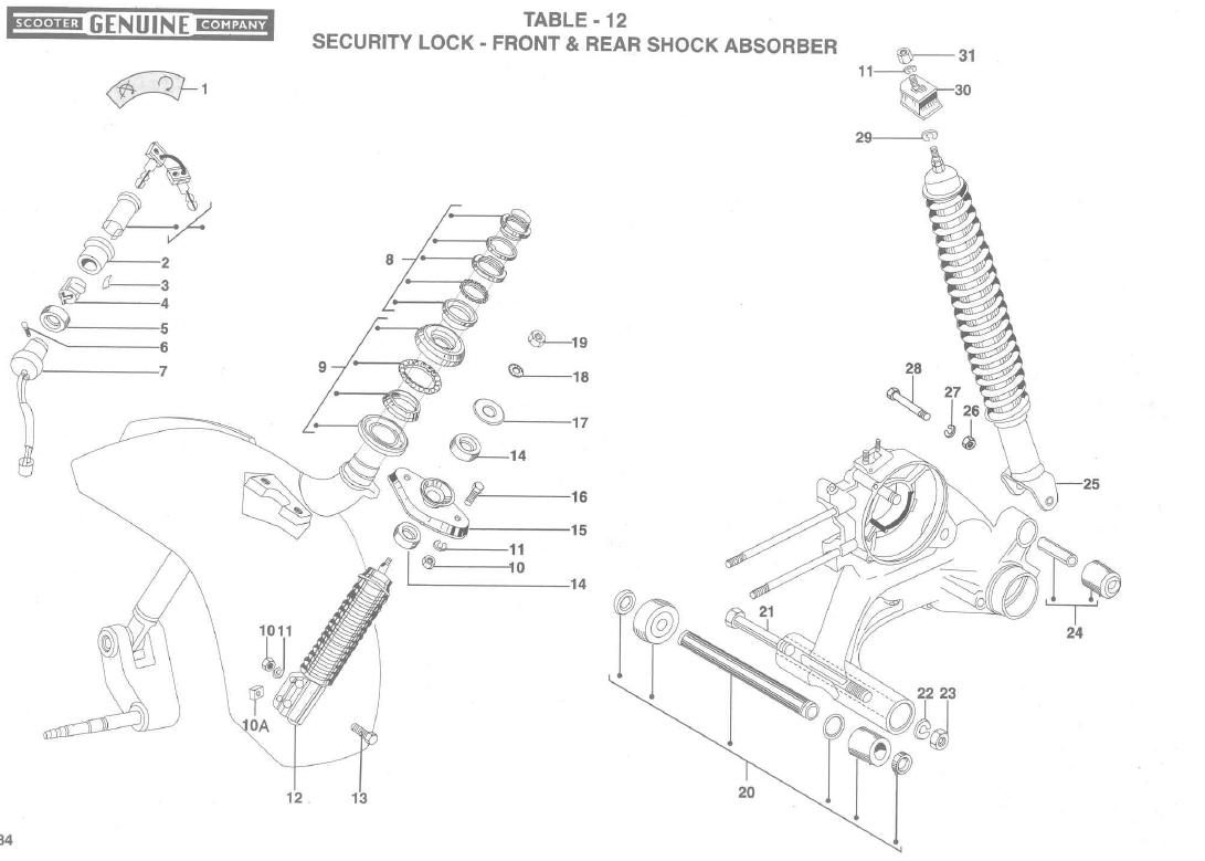 Genuine Stella Shock Absorber